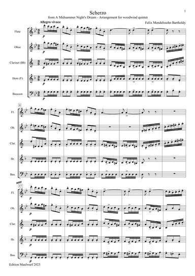 Scherzo from A Midsummer Night's Dream