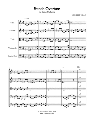 French Overture for String Orchestra