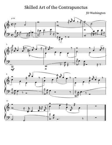 Skilled Art of the Contrapunctus