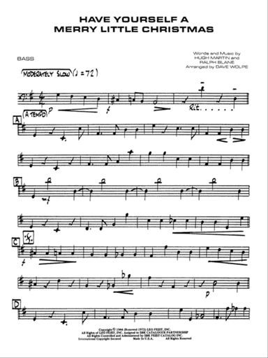 Have Yourself a Merry Little Christmas: String Bass