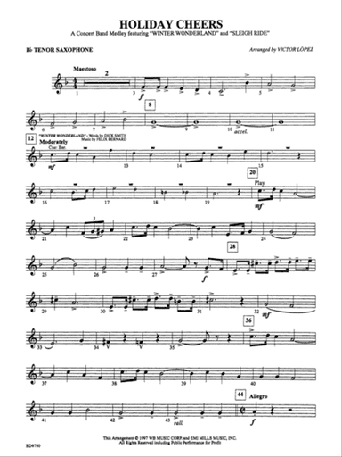 Holiday Cheers: B-flat Tenor Saxophone