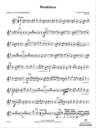 Workforce: 2nd E-flat Alto Saxophone