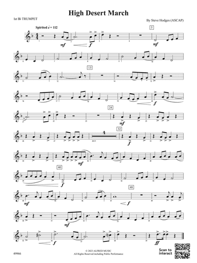 High Desert March: 1st B-flat Trumpet