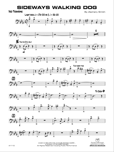 Sideways Walking Dog: 3rd Trombone