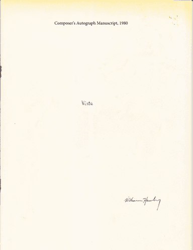 Vista (Flute and Piano)