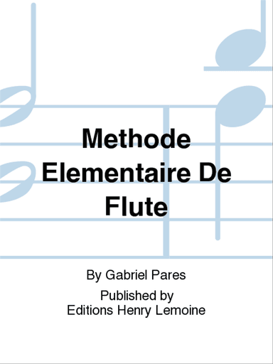 Methode Elementaire De Flute