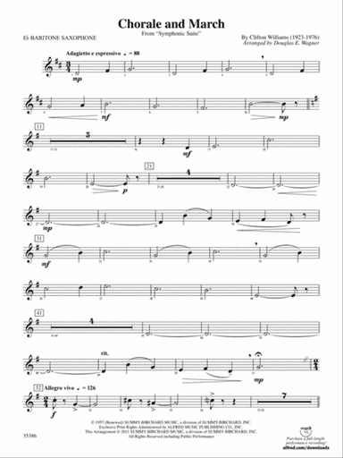 Chorale and March: E-flat Baritone Saxophone