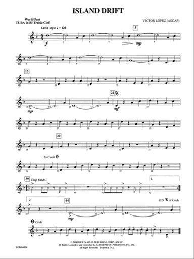 Island Drift: (wp) B-flat Tuba T.C.