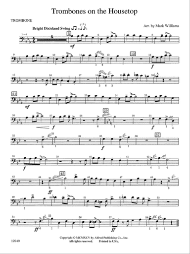 Trombones on the Housetop: 1st Trombone