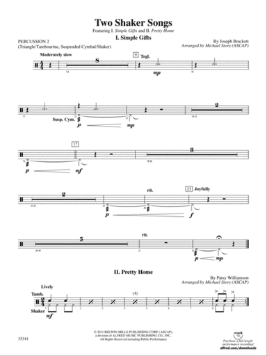 Two Shaker Songs: 2nd Percussion