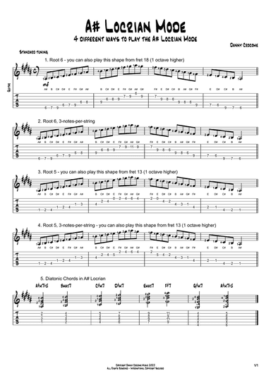 A# Locrian Mode (4 Ways to Play)