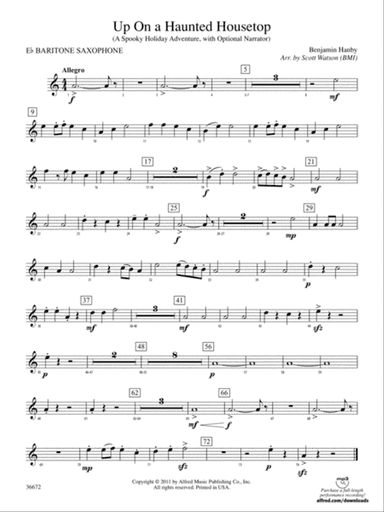 Up on a Haunted Housetop: E-flat Baritone Saxophone