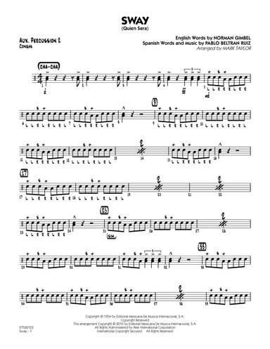 Sway (Quien Sera) - Aux. Percussion 2