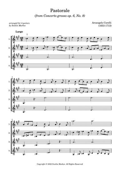 Pastorale (from Concerto grosso op. 6, No. 8)