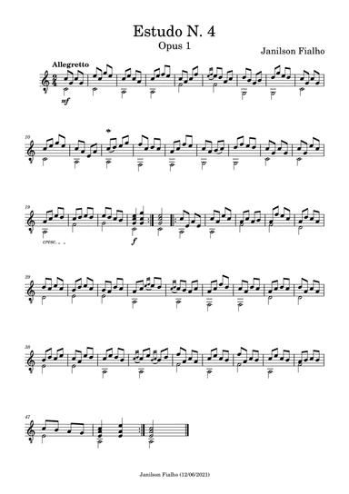 Estudo N.4, Opus 1