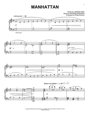 Manhattan (arr. Phillip Keveren)