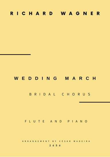 Wedding March (Bridal Chorus) - Flute and Piano (Full Score and Parts)