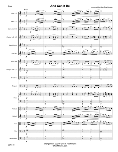 AND CAN IT BE for CHURCH ORCHESTRA