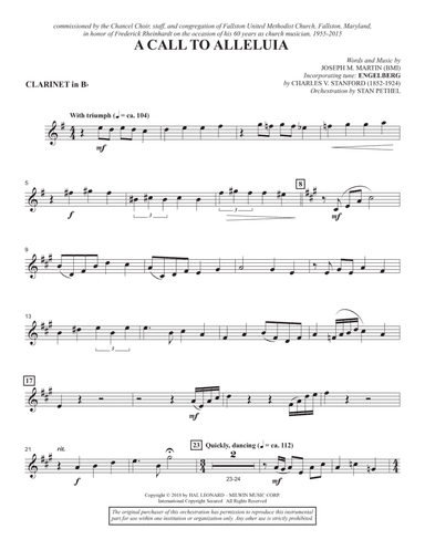 A Call to Alleluia (Consort) - Bb Clarinet