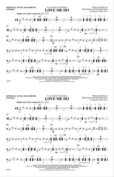 Love Me Do: Tonal Bass Drum