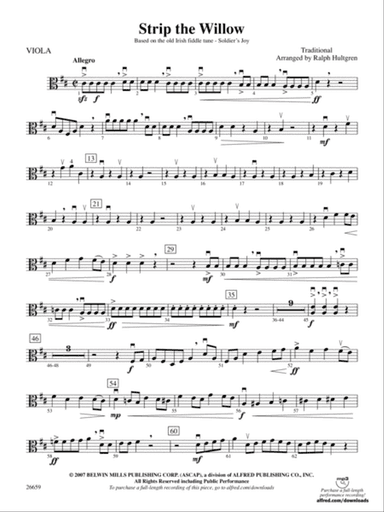 Strip the Willow: Viola