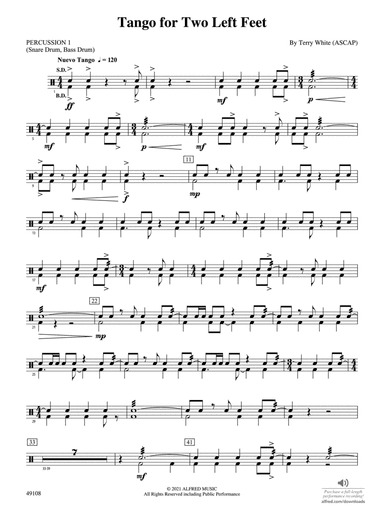 Tango for Two Left Feet: 1st Percussion