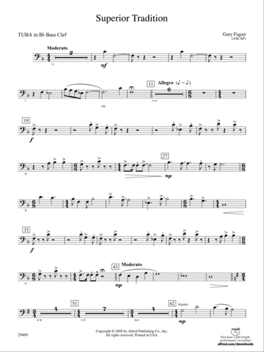 Superior Tradition: (wp) B-flat Tuba B.C.