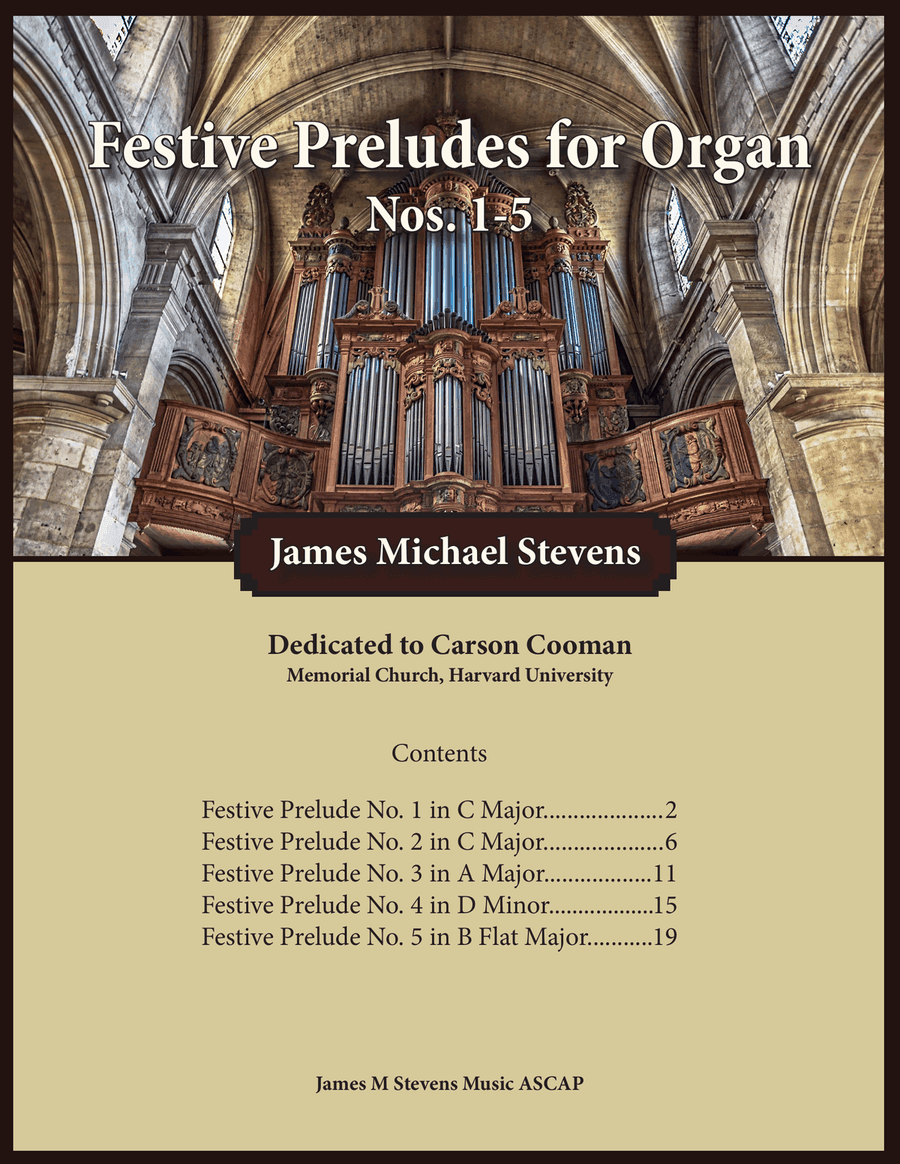 Festive Preludes Nos. 1-5 for Organ