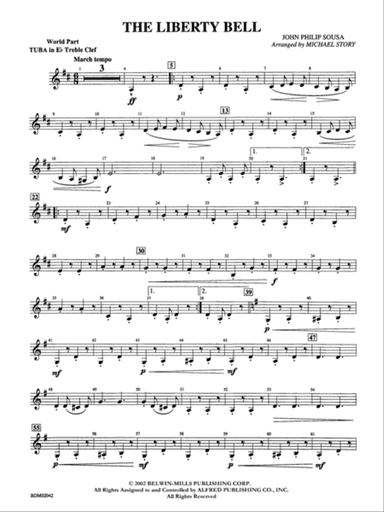 The Liberty Bell: (wp) E-flat Tuba T.C.