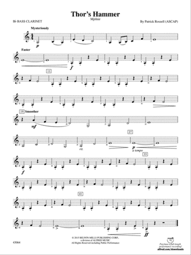 Thor's Hammer: B-flat Bass Clarinet