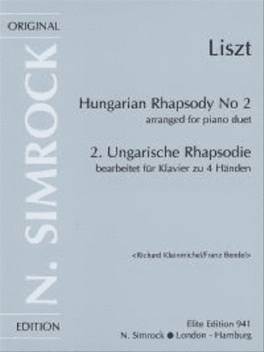 Hungarian Rhapsody No.2 Piano Duet