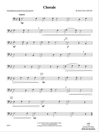 Chorale: 1st Trombone