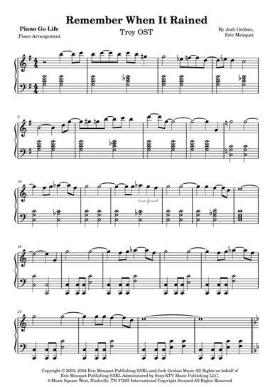 Remember When It Rained