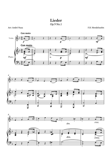 Lieder Op.9 No.1