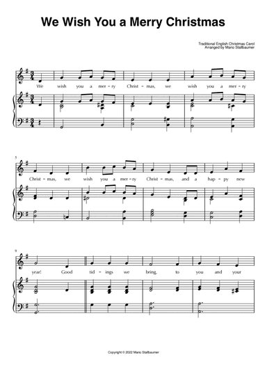 We Wish You a Merry Christmas