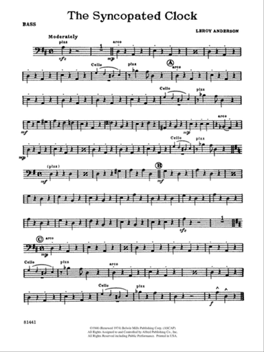 The Syncopated Clock: String Bass