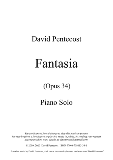 Fantasia, Opus 34