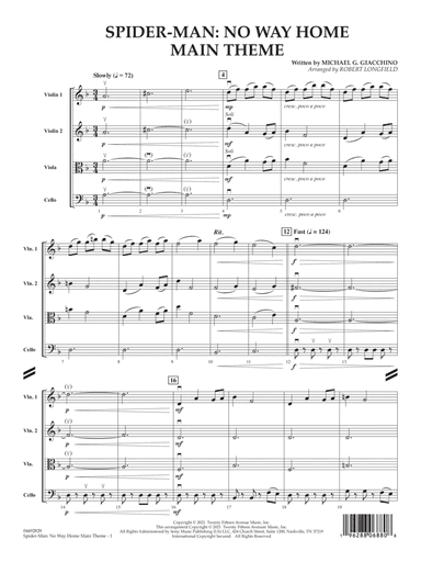 Spider-Man: No Way Home (Main Theme) (arr. Robert Longfield) - Conductor Score (Full Score)