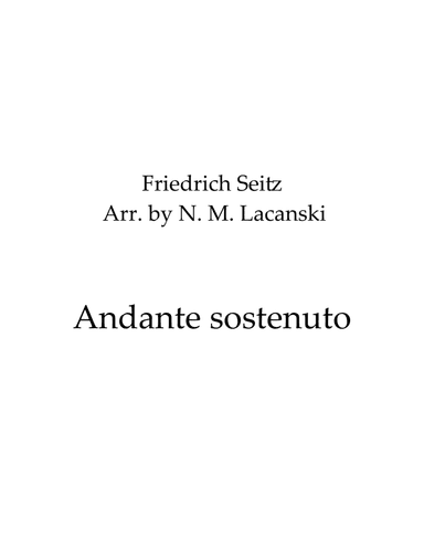 Andante sostenuto