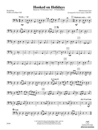 Hooked on Holidays: (wp) E-flat Tuba B.C.
