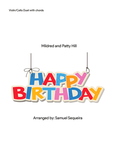 Happy Birthday - Violin/Violoncello Duet