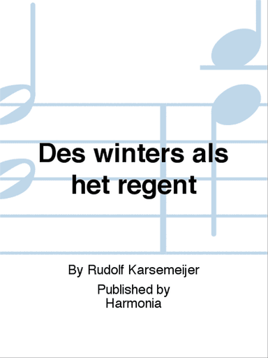 Des winters als het regent
