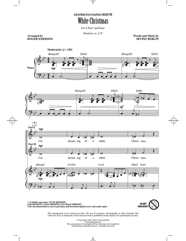 White Christmas (from Holiday Inn) (arr. Roger Emerson)