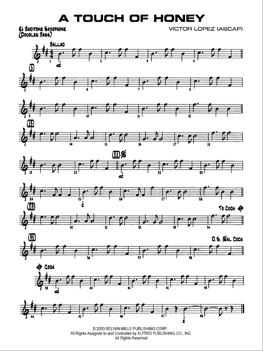 A Touch of Honey: E-flat Baritone Saxophone