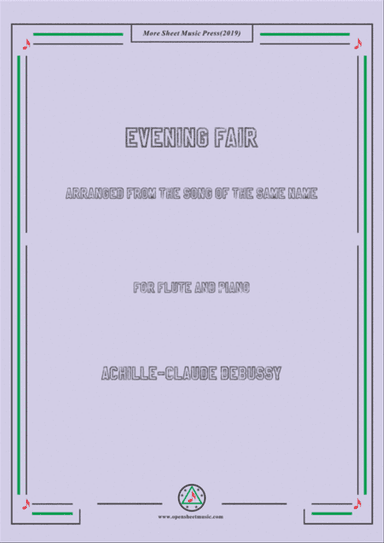 Debussy-Evening Fair, for Flute and Piano
