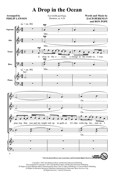 A Drop In The Ocean (arr. Philip Lawson)