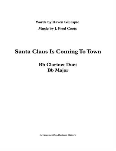 Santa Claus Is Comin' To Town