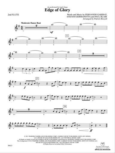 Edge of Glory: 2nd Flute
