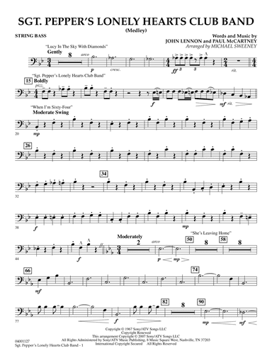 Sgt. Pepper's Lonely Hearts Club Band (Medley) (arr. Michael Sweeney) - String Bass