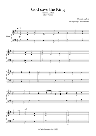 God save the King (Easy Piano)